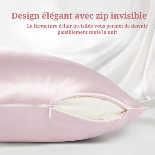 Taie d'Oreiller 100% Soie de Mûrier 22 Momme
