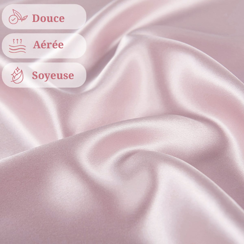Taie d'Oreiller 100% Soie de Mûrier 22 Momme