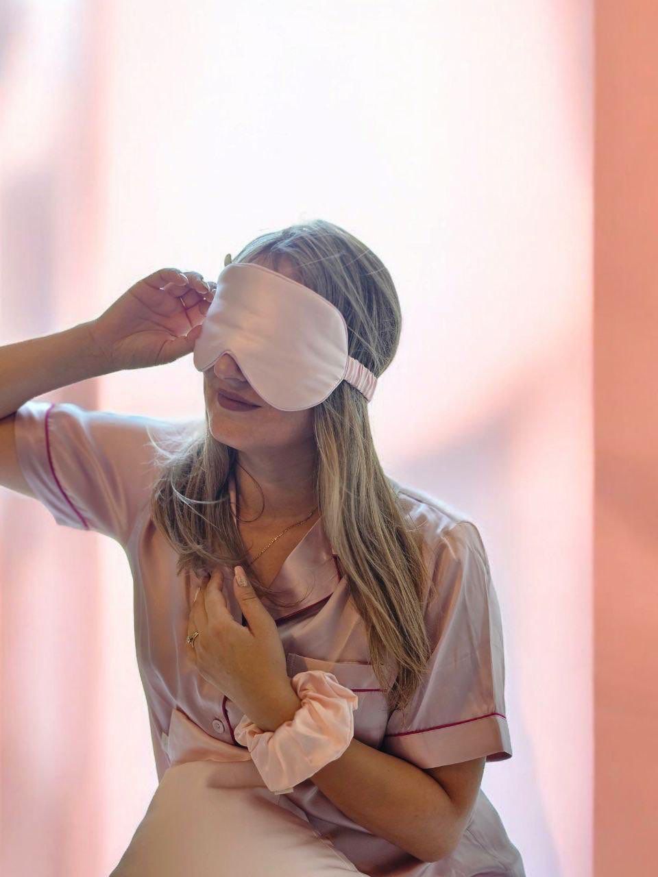 Masque de sommeil en soie