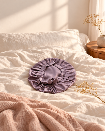 Bonnet de nuit en soie