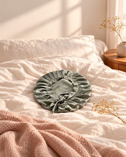 Bonnet de nuit en soie